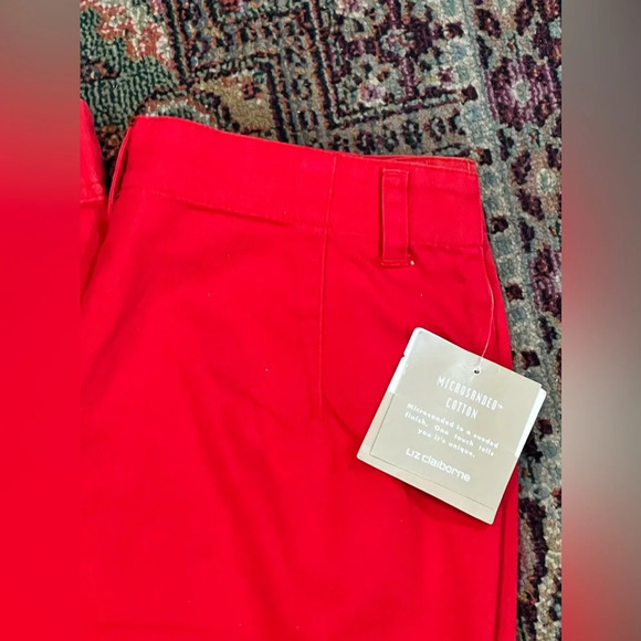 NWT Vintage Red Liz Claiborne Mom Pants - Picture 2 of 8